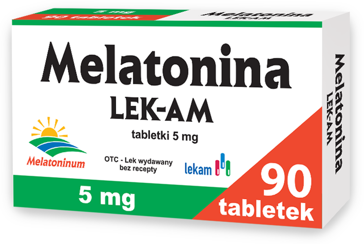 Melatonina LEK-AM, tabletki 5 mg, opakowanie 90 tabletek - Melatonina ze słoneczkiem