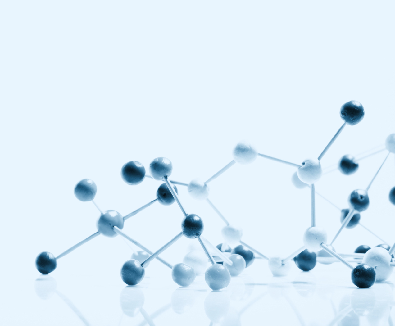 Jak dawkować melatoninę? Zdjęcie cząsteczek chemicznych